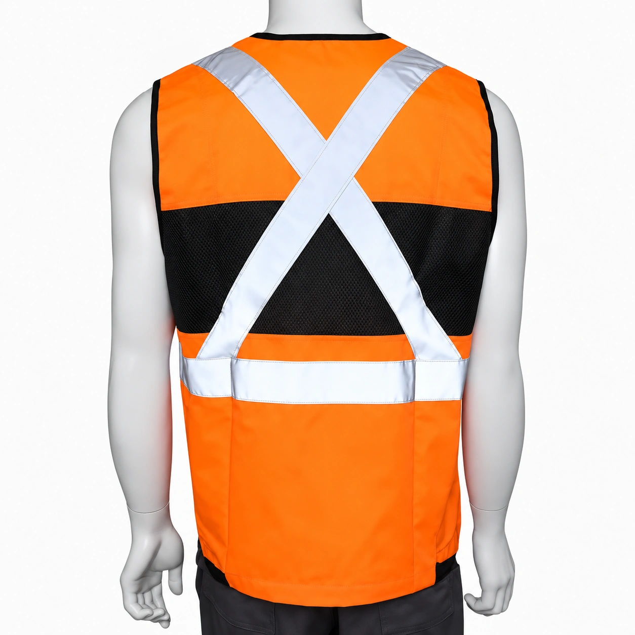 chaleco geologo gabardina naranjo unisex (2)