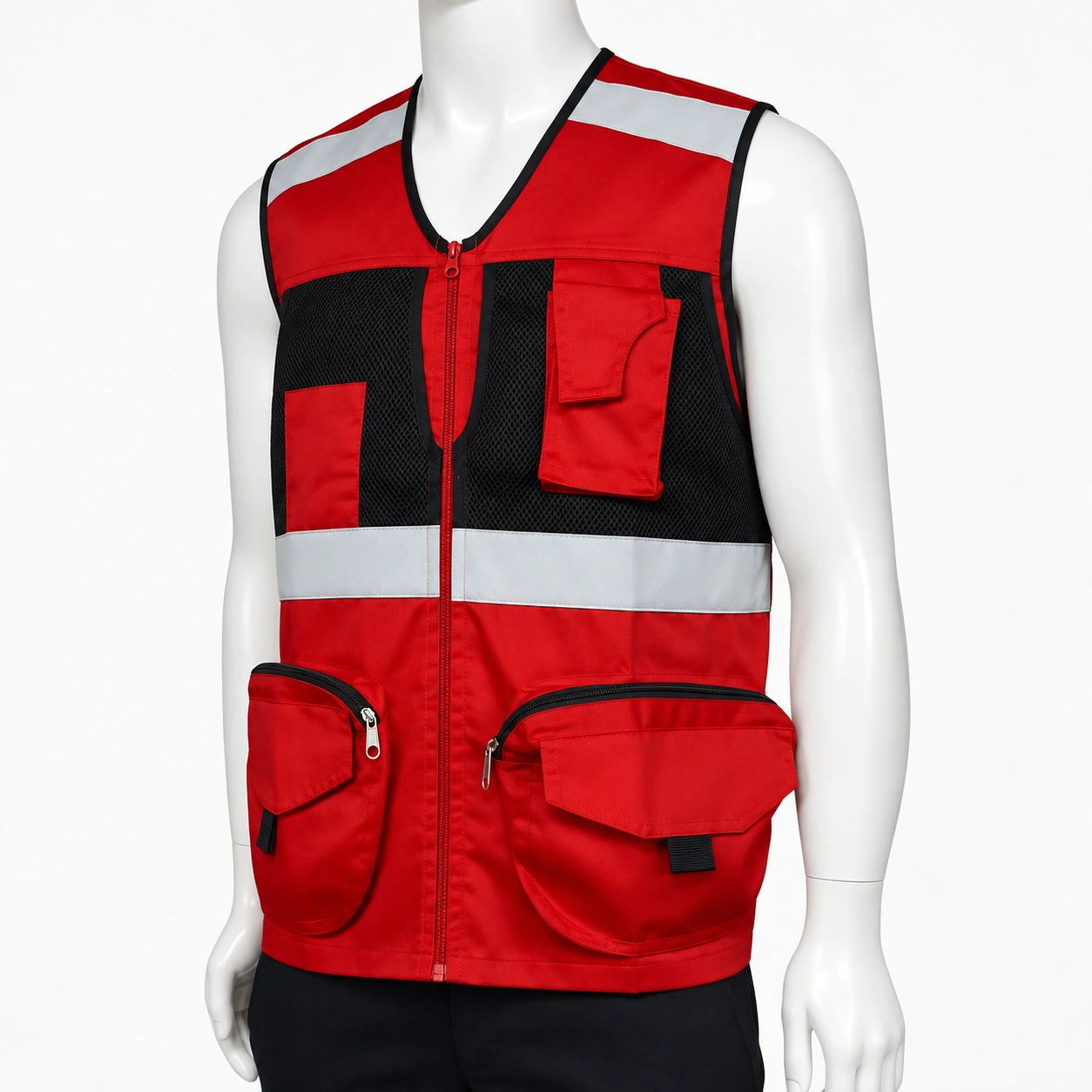 chaleco geologo gabardina rojo (2)