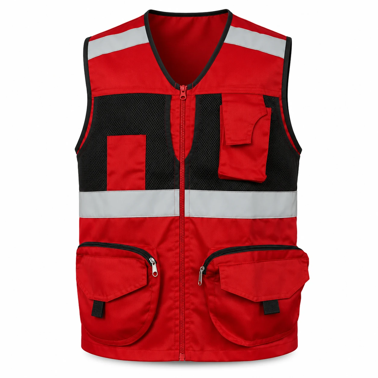 chaleco geologo gabardina rojo (4)