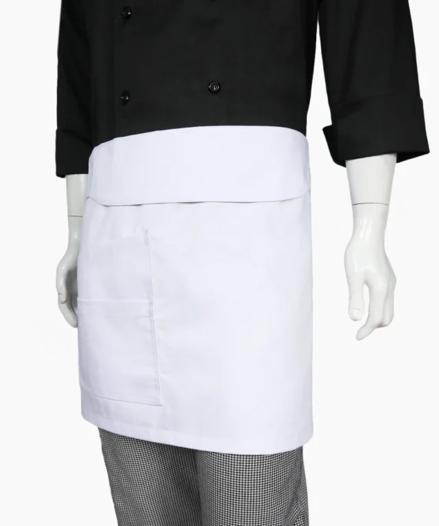 mandil chef cocina corto blanco gabardina marinelli 13