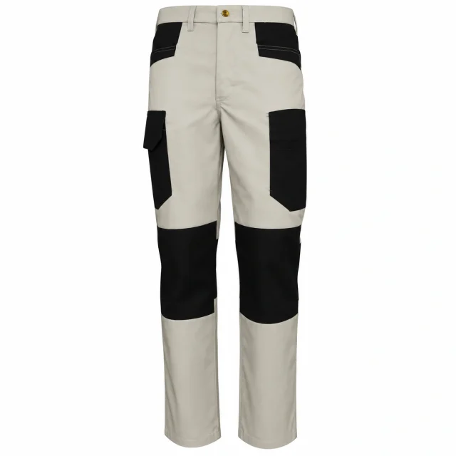 pantalon cargo beige negro bicolor uniforme (1)