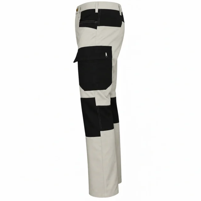 pantalon cargo beige negro bicolor uniforme (5)
