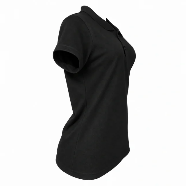 polera pique negra dama manga corta (4)