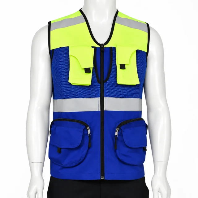 chaleco geologo gabardina verde azul unisex (5)
