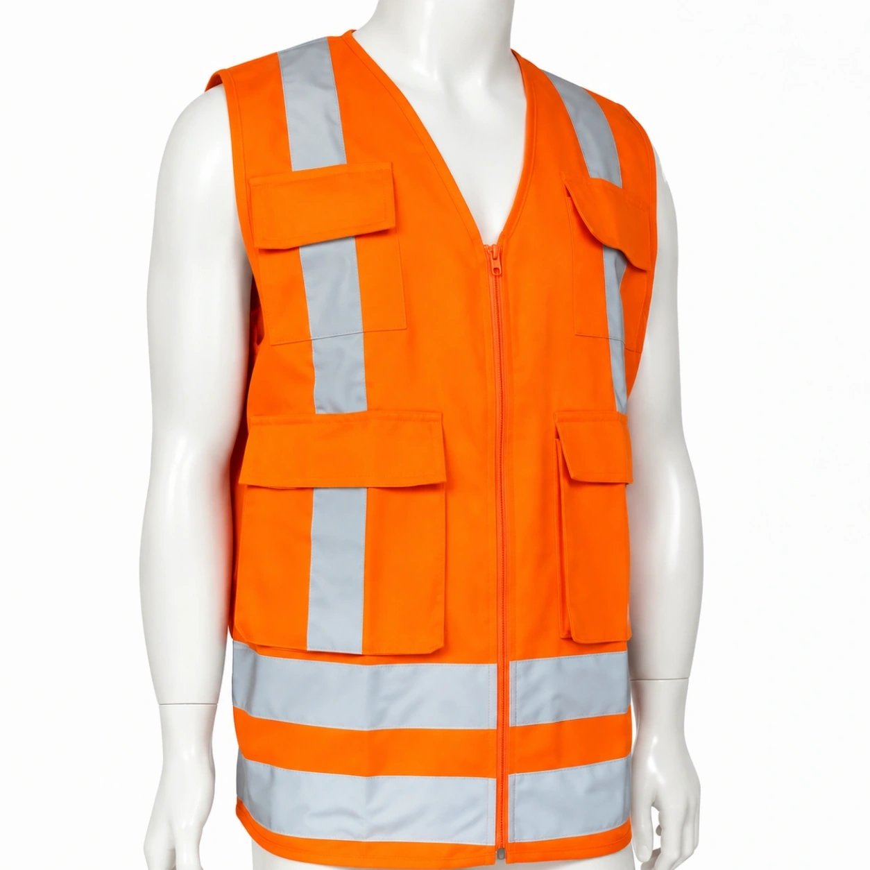 chaleco geologo naranjo reflectante unisex (1)