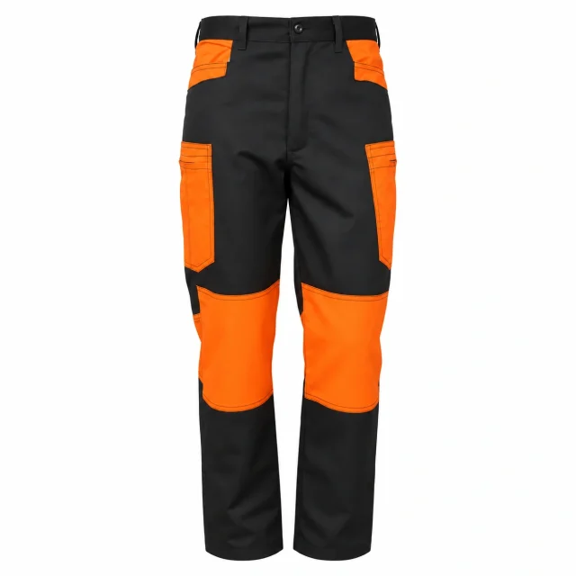 pantalon cargo gris naranjo reflectante seguridad (1)