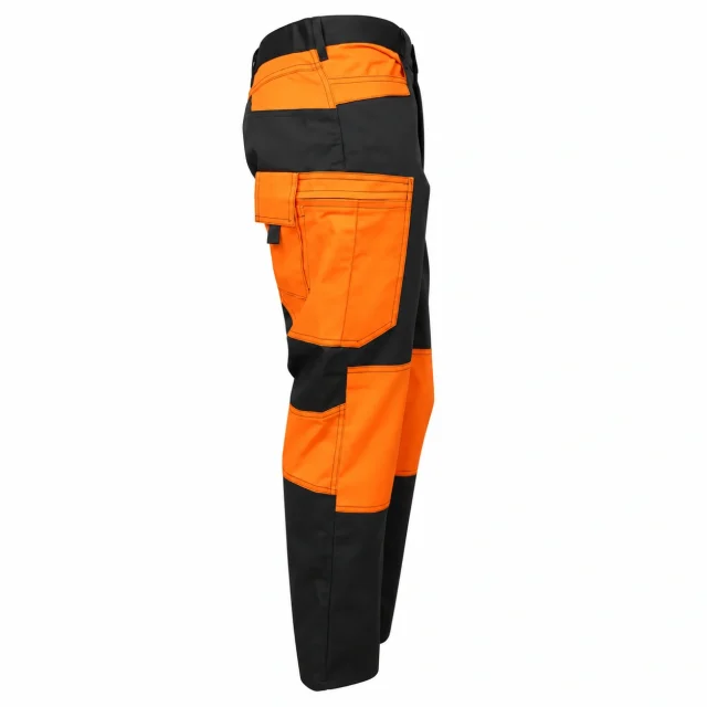 pantalon cargo gris naranjo reflectante seguridad (5)