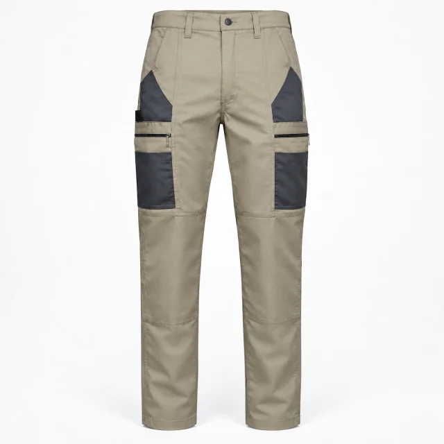 pantalon cargo ocre gris uniforme laboral (2)