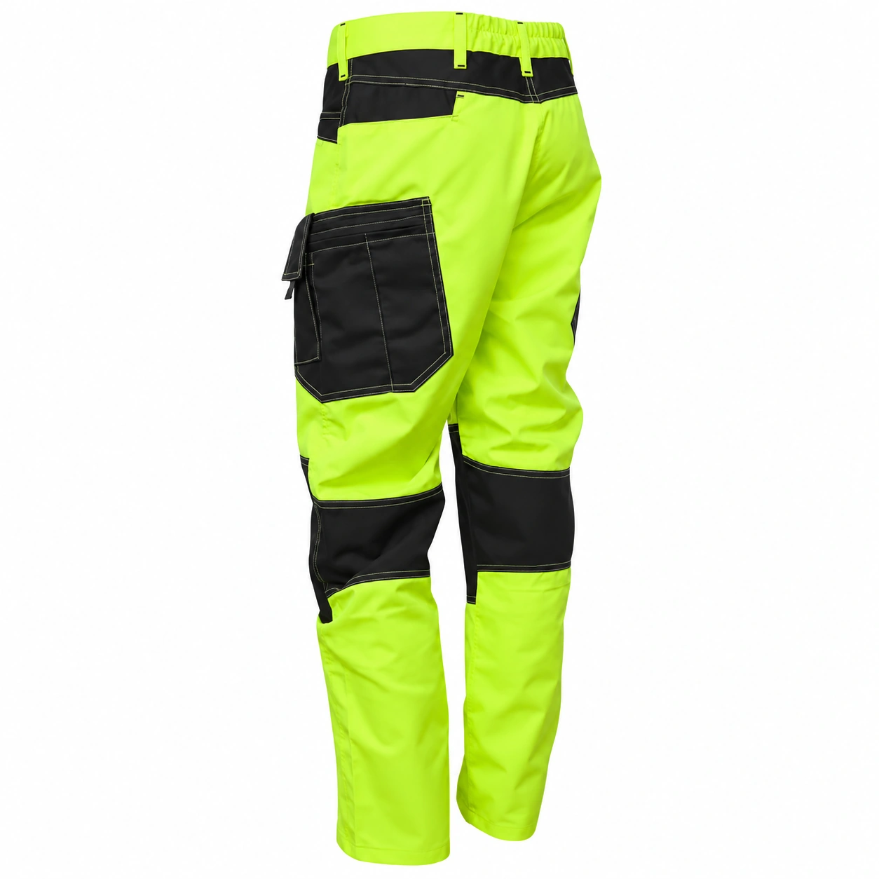 pantalon cargo verde reflectante gris seguridad (4)