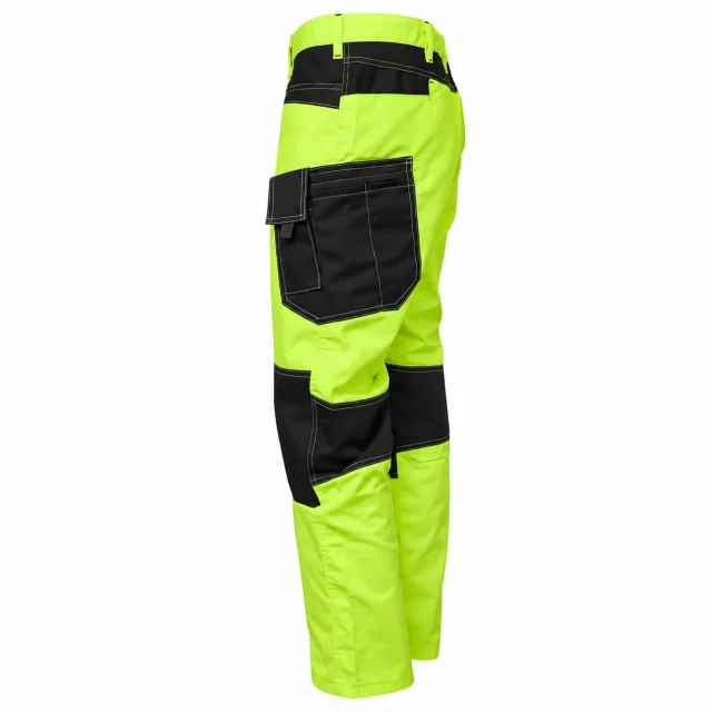 pantalon cargo verde reflectante gris seguridad (5)