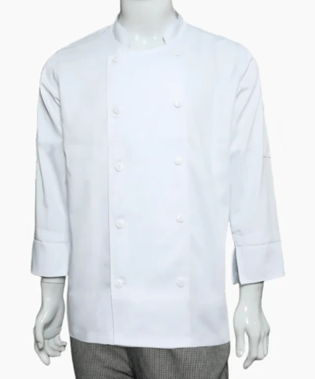 chaqueta chef unisex blanca blanco negra negro gastronomica 2