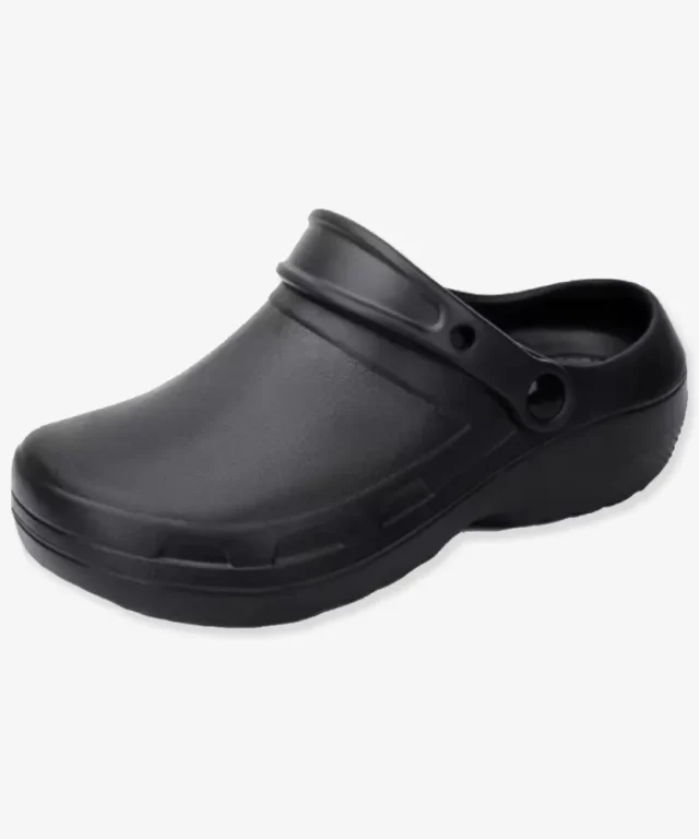 zuecos cocina antideslizantes negros blanco unisex marinelli 6