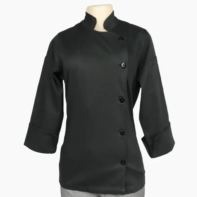 chaqueta chef dama blanca blanco negra negro gastronomica marinelli 10