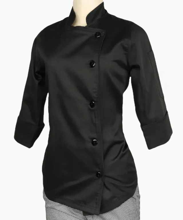 chaqueta chef dama blanca blanco negra negro gastronomica marinelli 11