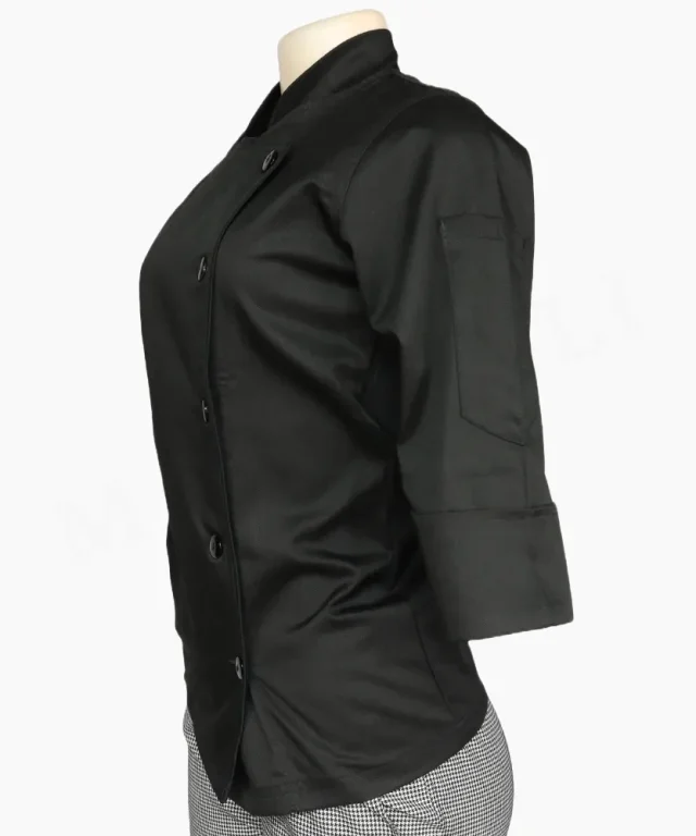 chaqueta chef dama blanca blanco negra negro gastronomica marinelli 13