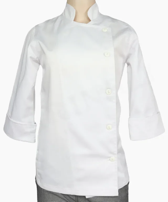 chaqueta chef dama blanca blanco negra negro gastronomica marinelli 34