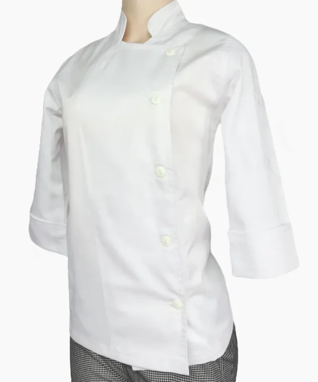chaqueta chef dama blanca blanco negra negro gastronomica marinelli 35