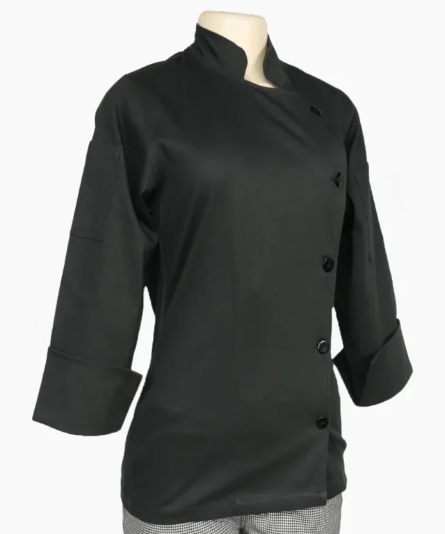 chaqueta chef dama blanca blanco negra negro gastronomica marinelli 42
