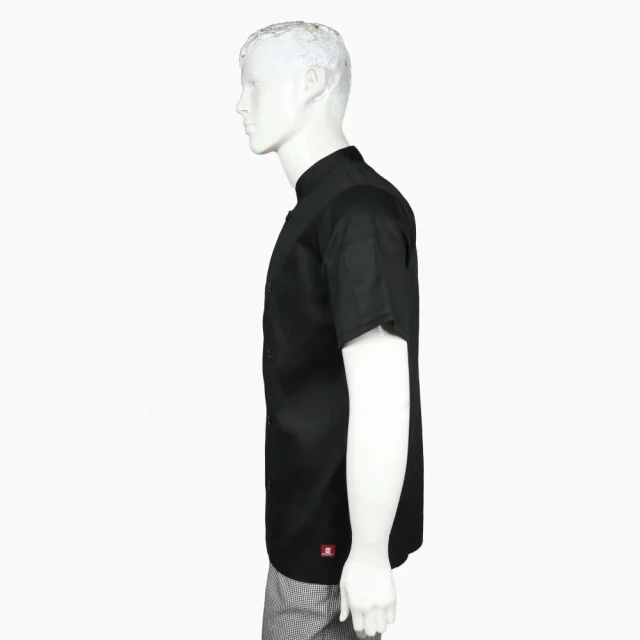 Chaqueta Chef Negra Manga Larga Doble Botón