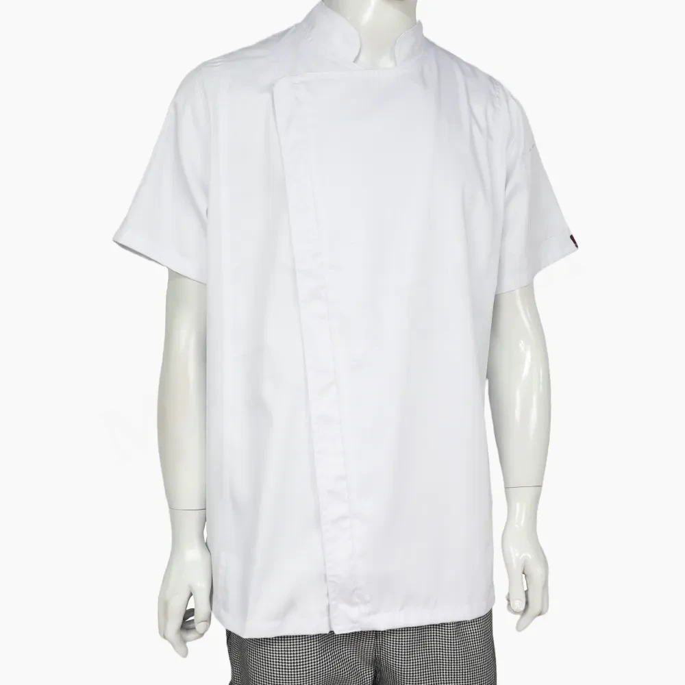 Chaqueta Chef Blanca Unisex con Cierre - Imagen 5