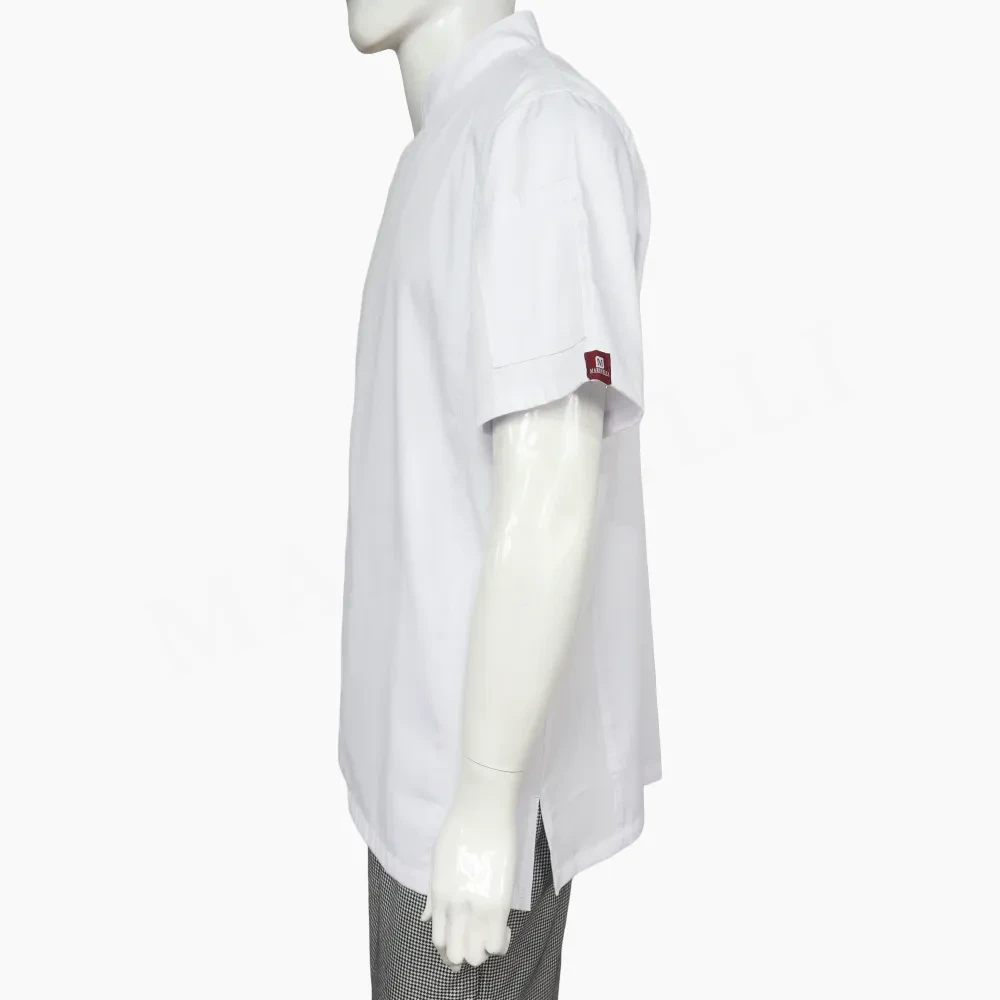 Chaqueta Chef Blanca Unisex con Cierre - Imagen 3