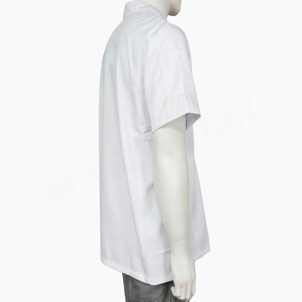 Chaqueta Chef Blanca Unisex con Cierre - Imagen 4