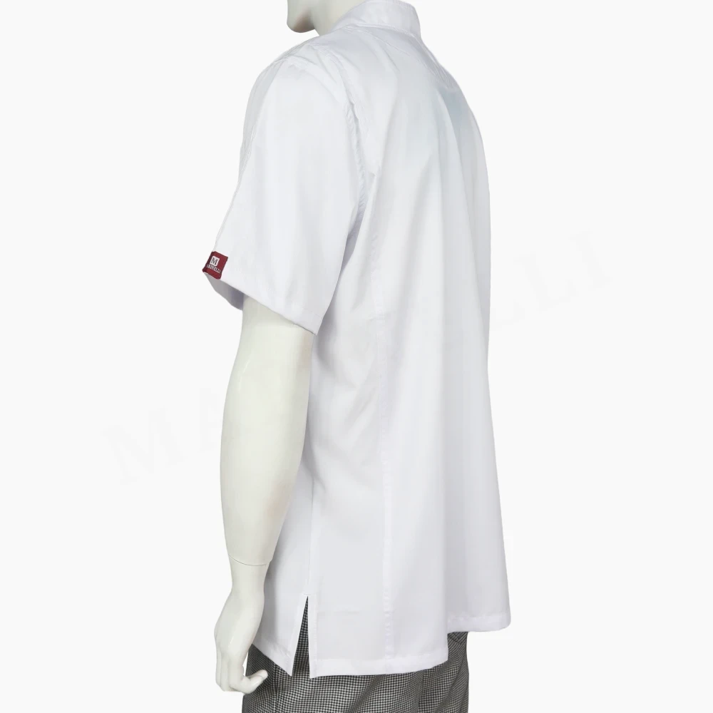 Chaqueta Chef Blanca Unisex con Cierre - Imagen 2