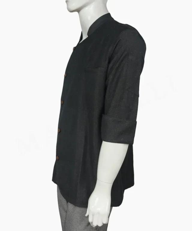 chaqueta chef unisex blanca blanco negra negro gastronomica marinelli 17