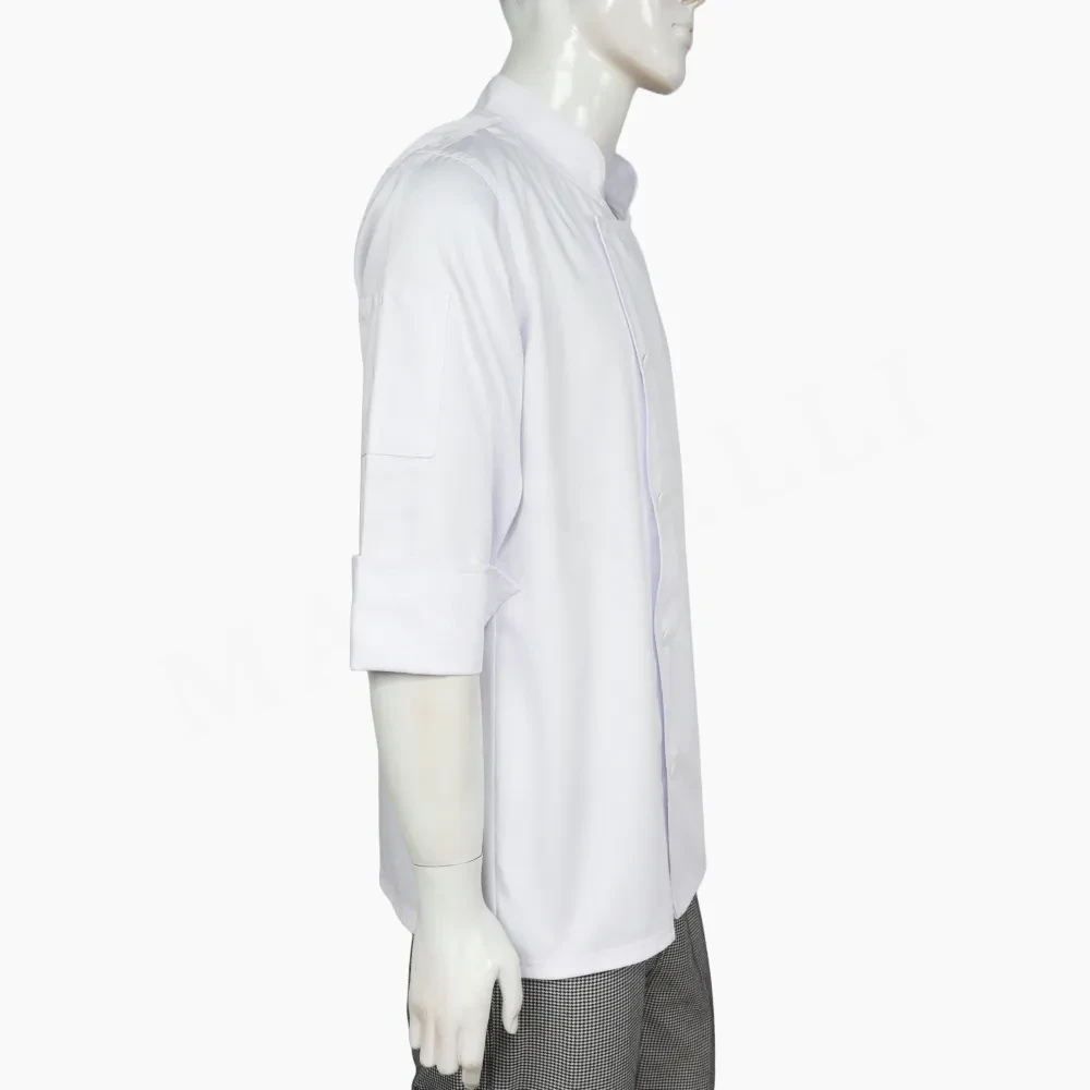 Chaqueta Chef Blanca Unisex con Botones - Imagen 2