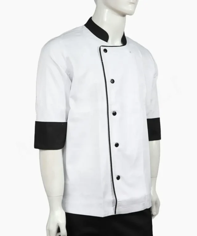 chaqueta chef unisex blanca blanco negra negro gastronomica marinelli 5