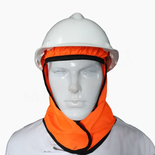 Cubre Casco Naranjo Fosforescente