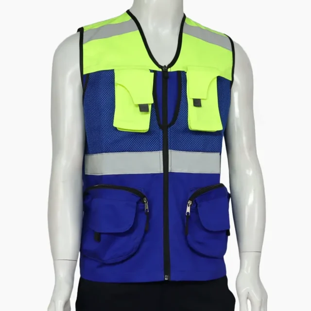 Chaleco Geólogo Gabardina Verde Azul Unisex