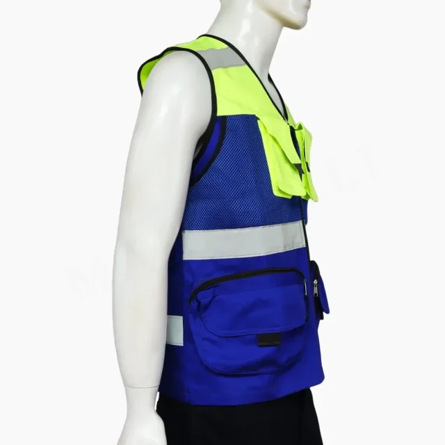 Chaleco Geólogo Gabardina Verde Azul Unisex