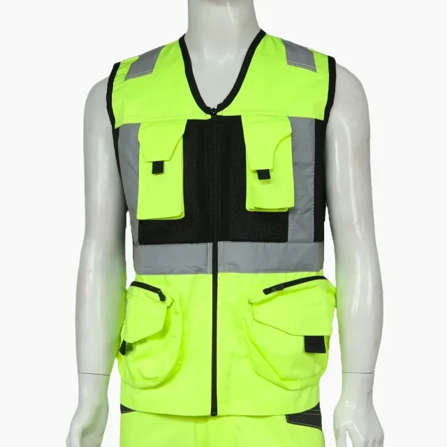 Chaleco Geólogo Verde Reflectante Unisex