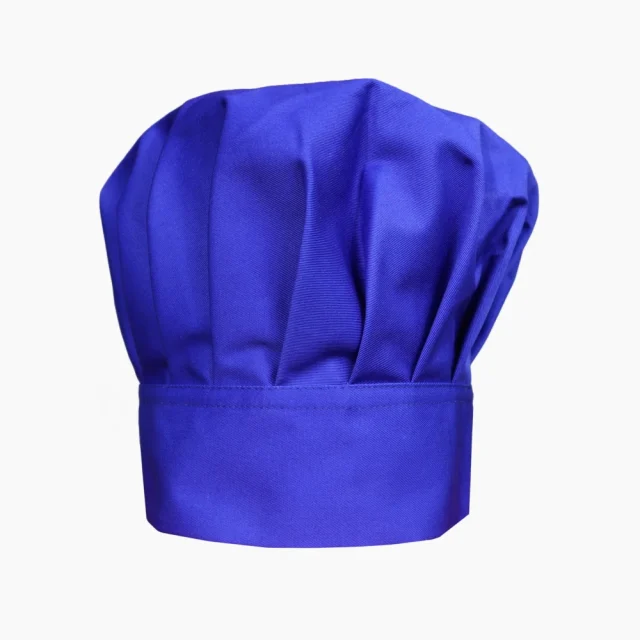 Gorro Champiñon Gabardina Azul Rey con Velcro