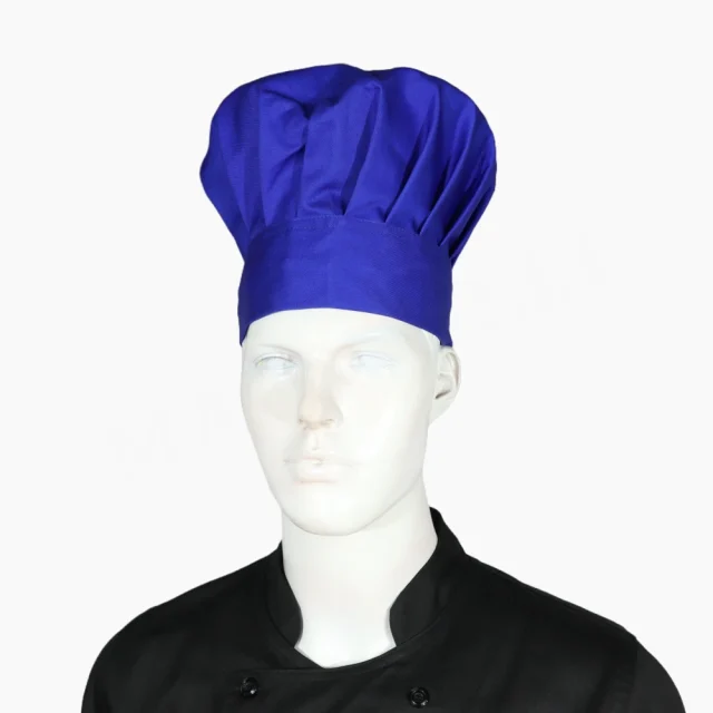 Gorro Champiñon Gabardina Azul Rey con Velcro