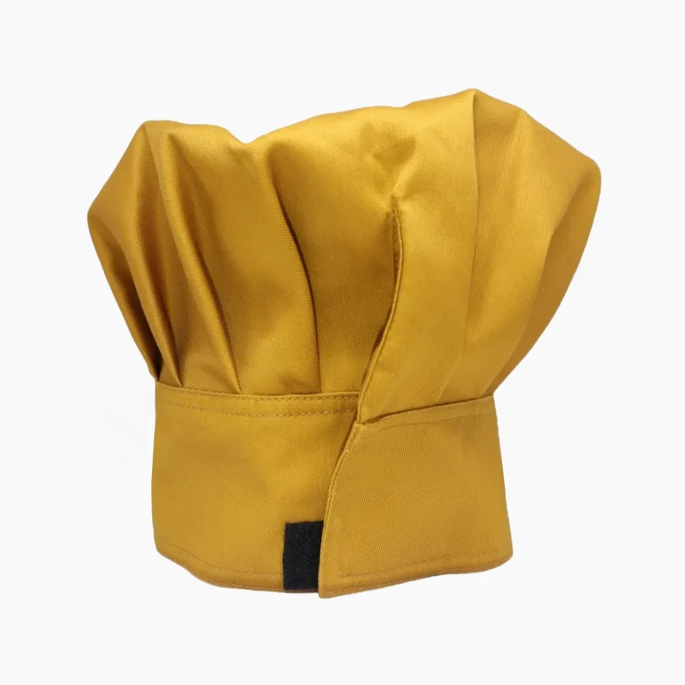 Gorro Champiñon Gabardina Mostaza con Velcro - Imagen 3