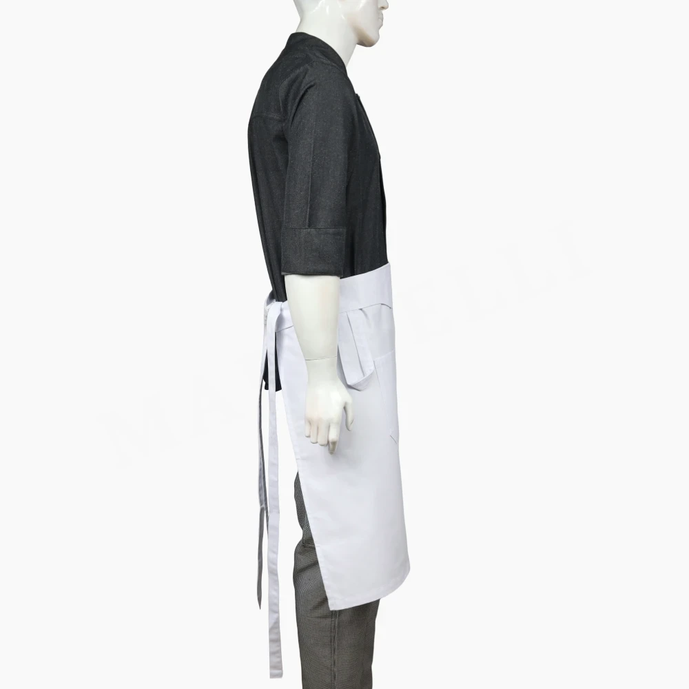 Mandil Largo Blanco Gabardina - Imagen 5