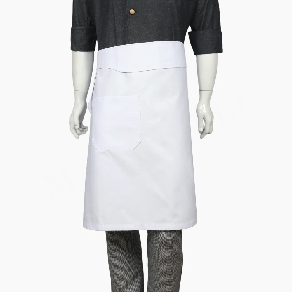 Mandil Largo Blanco Gabardina - Imagen 4