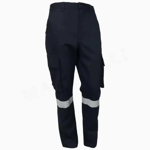 Pantalón Cargo Azul Marino Reflectante