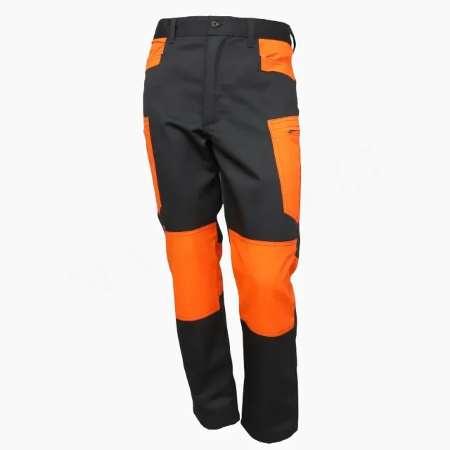 Pantalón Cargo Gris Naranjo Reflectante