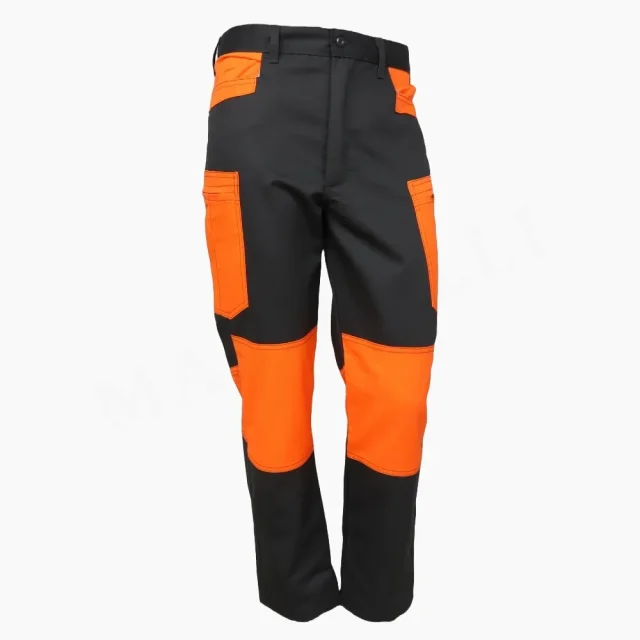 Pantalón Cargo Gris Naranjo Reflectante