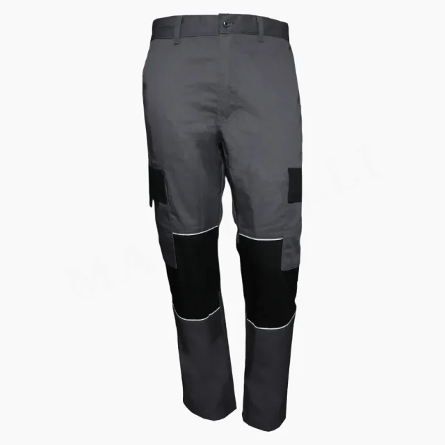 Pantalón Cargo Gris Negro
