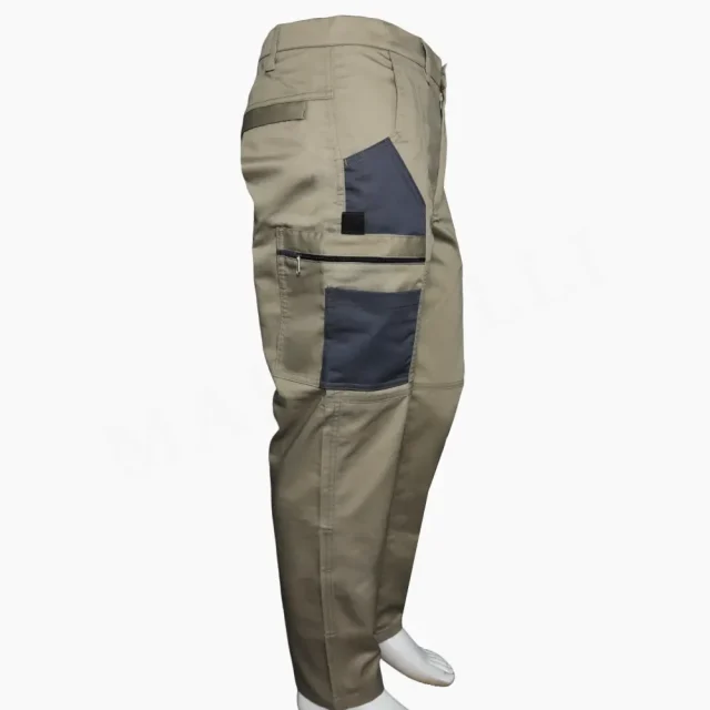 Pantalon Cargo Ocre Gris Unisex
