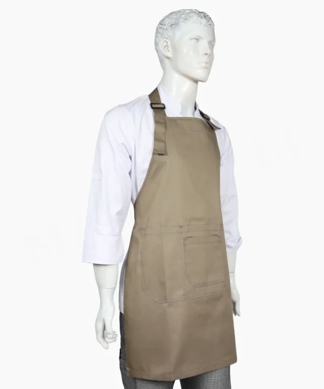 pechera beige gabardina chef cocina marinelli 4