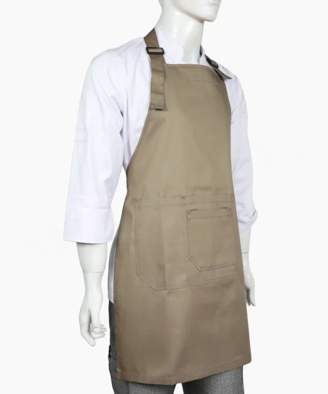pechera beige gabardina chef cocina marinelli 5