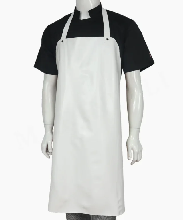 pechera blanca pvc chef cocina marinelli 3