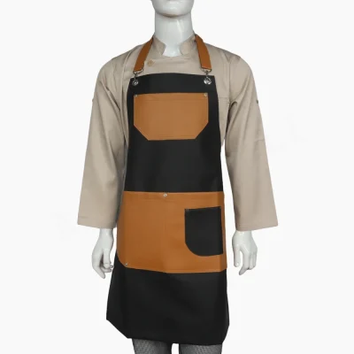 Pechera Ecocuero Negro Naranjo
