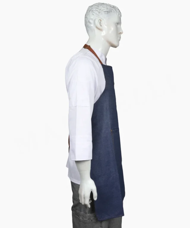 pechera jeans mezclilla azul chef cocina marinelli 3