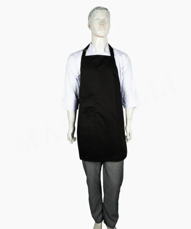 pechera negra gabardina chef cocina inacap marinelli 1